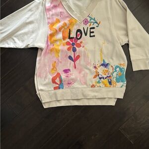 NWOT Natural Life LOVE Boho Sweatshirt